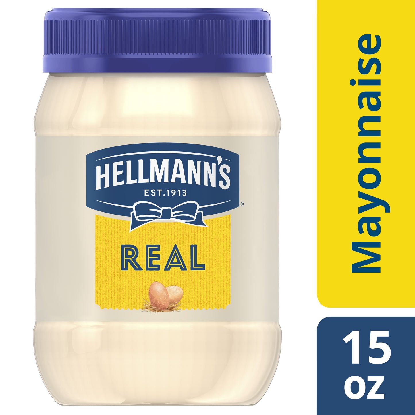 Hellmann S Made with Cage Free Eggs Real Mayonnaise 15 Fl Oz Jar