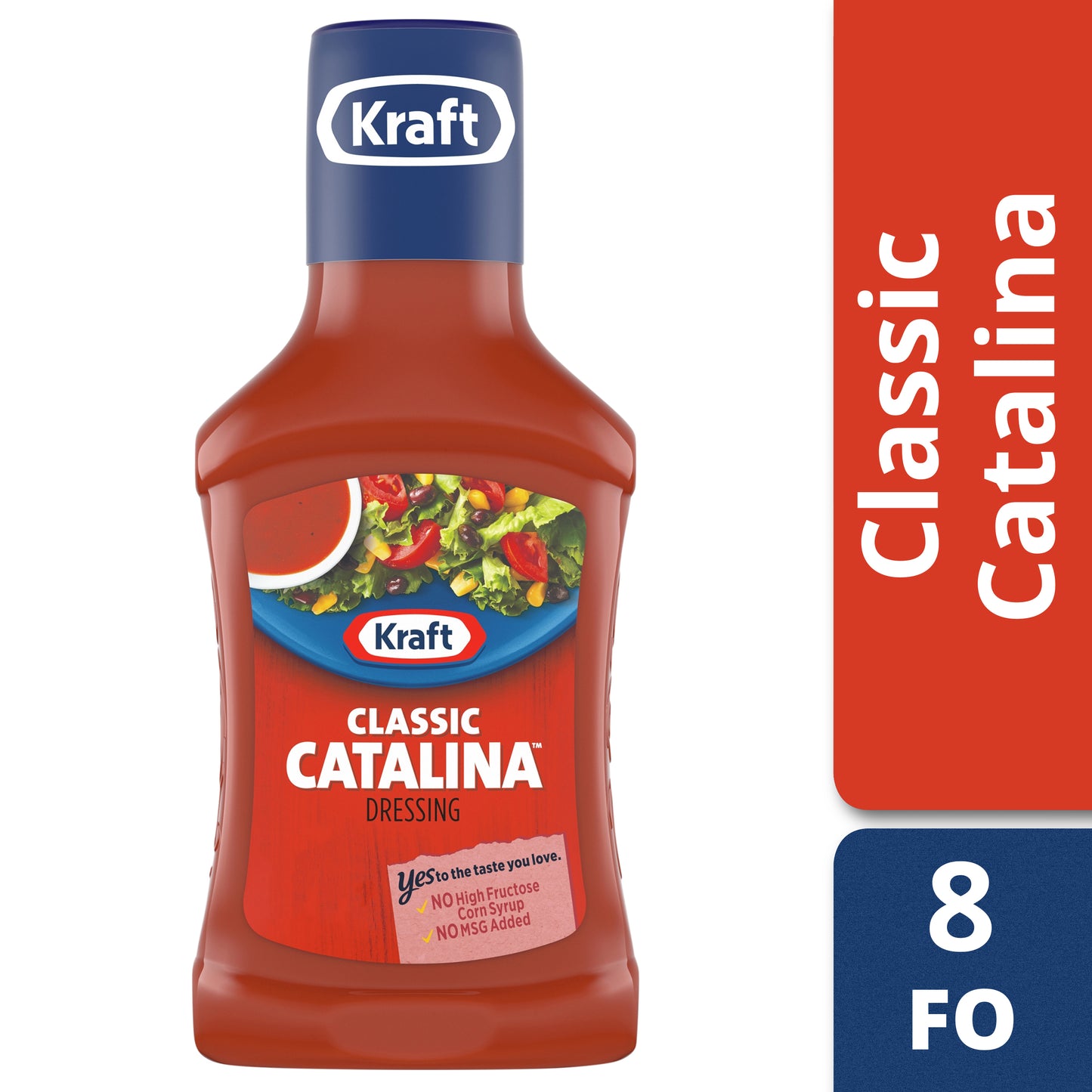 Kraft Classic Catalina Salad Dressing 8 Fl Oz Bottle