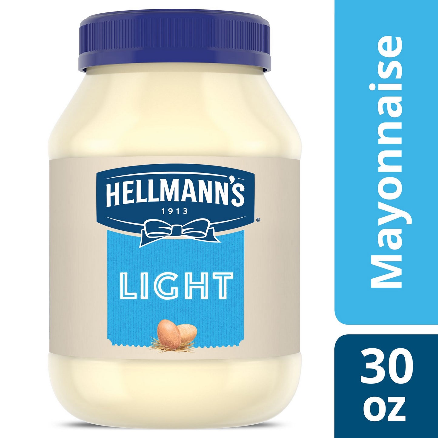 Hellmann S Made with Cage Free Eggs Light Mayonnaise 30 Fl Oz Jar