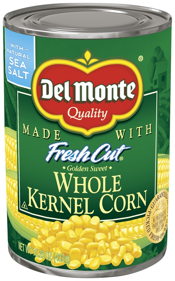 Del Monte Fresh Cut Golden Sweet Whole Kernel Corn, 15.25 Oz