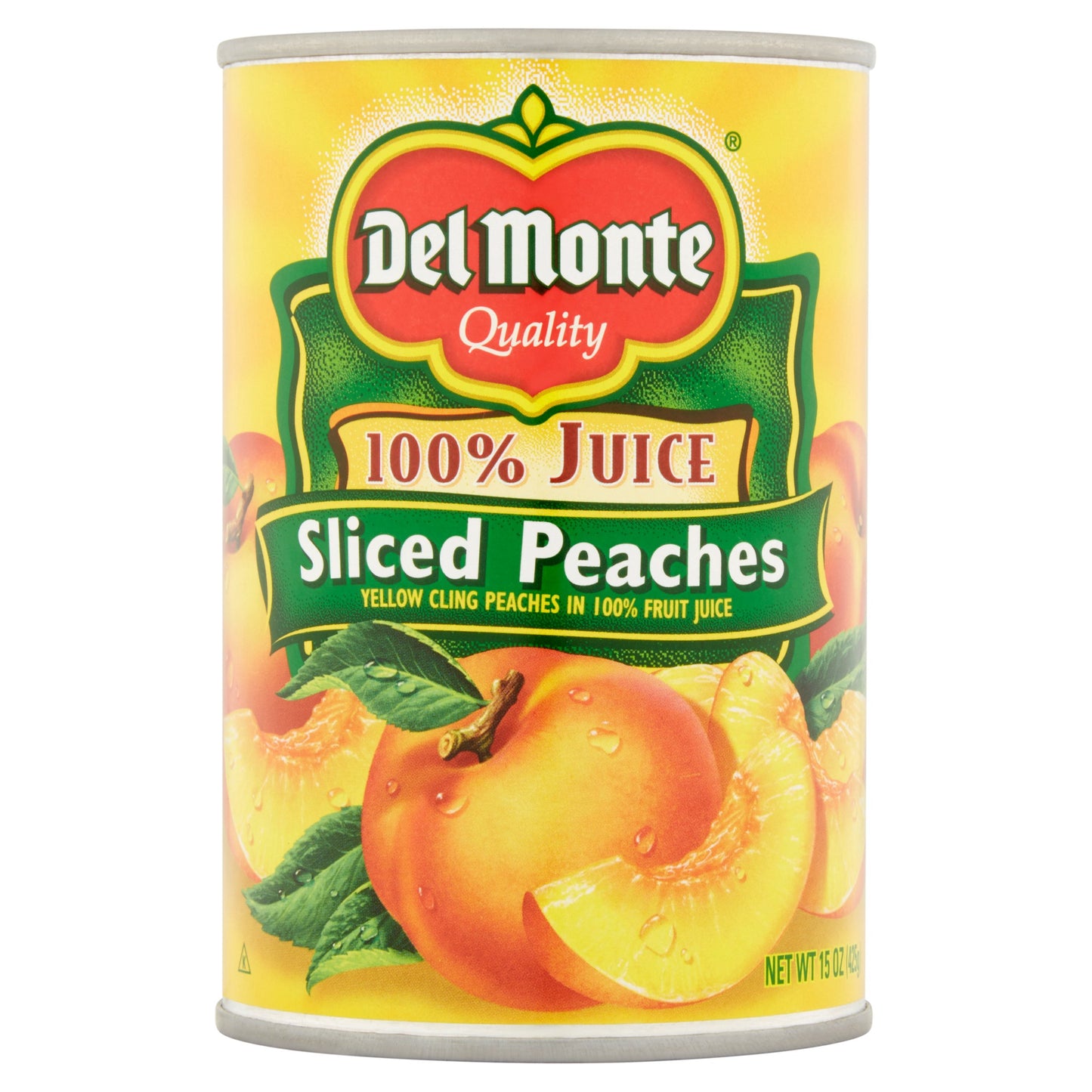 Del Monte Sliced Peaches Canned Fruit 15 Oz Can