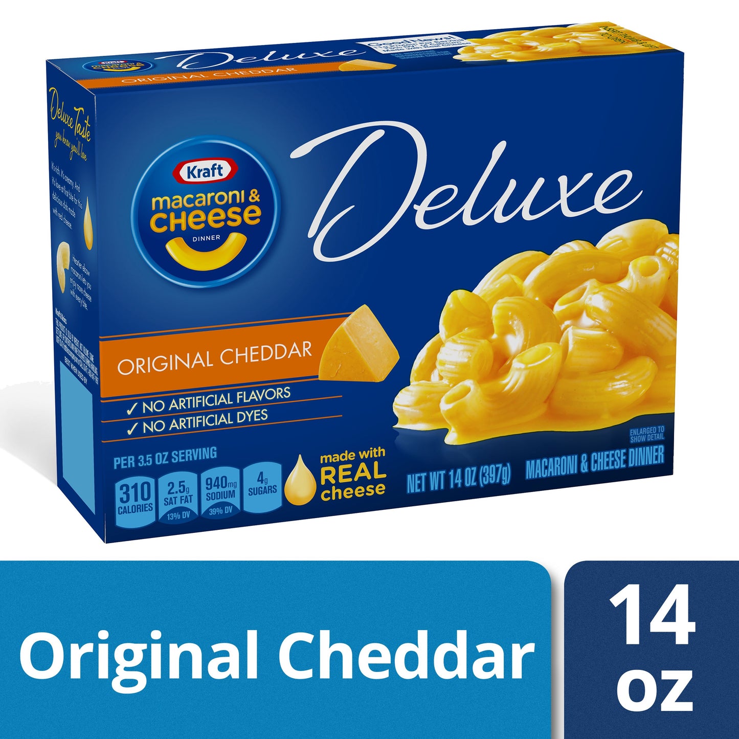 Kraft Deluxe Original Macaroni & Cheese, 14 Oz