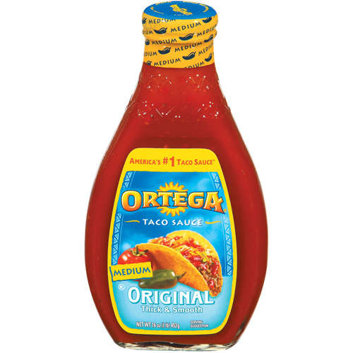 Ortega Original Thick and Smooth Medium Taco Sauce Kosher 16 Oz