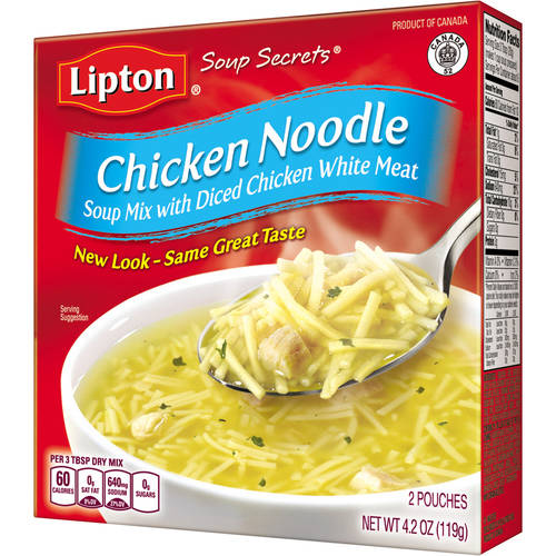 Lipton Soup Secrets Chicken Noodle Soup Mix 4.2 Oz 2 Pack Pouch