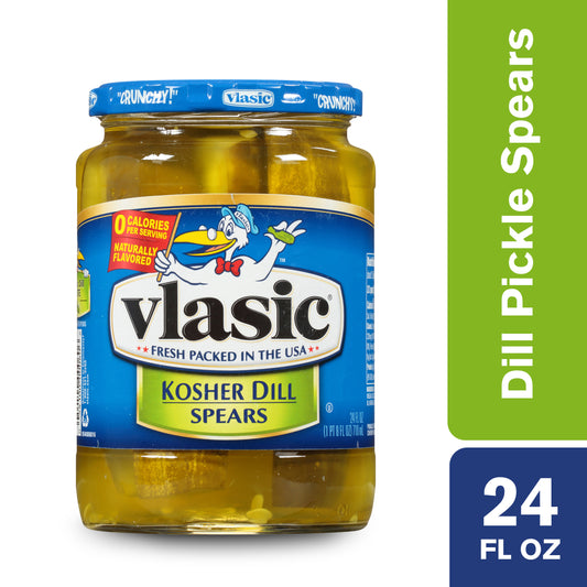 Vlasic Kosher Dill Spears, 24 Fl Oz