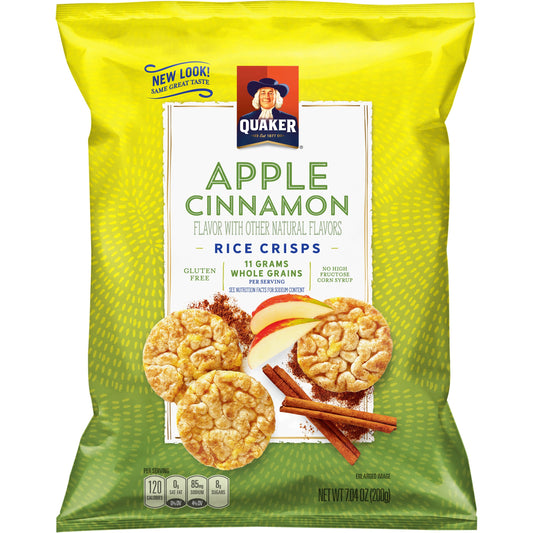 Quaker Gluten-Free Apple Cinnamon Rice Cakes 7.04 Oz.