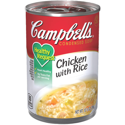 Campbell S Condensed Healthy Request Chicken with Rice Soup 10.5 Ounce Can