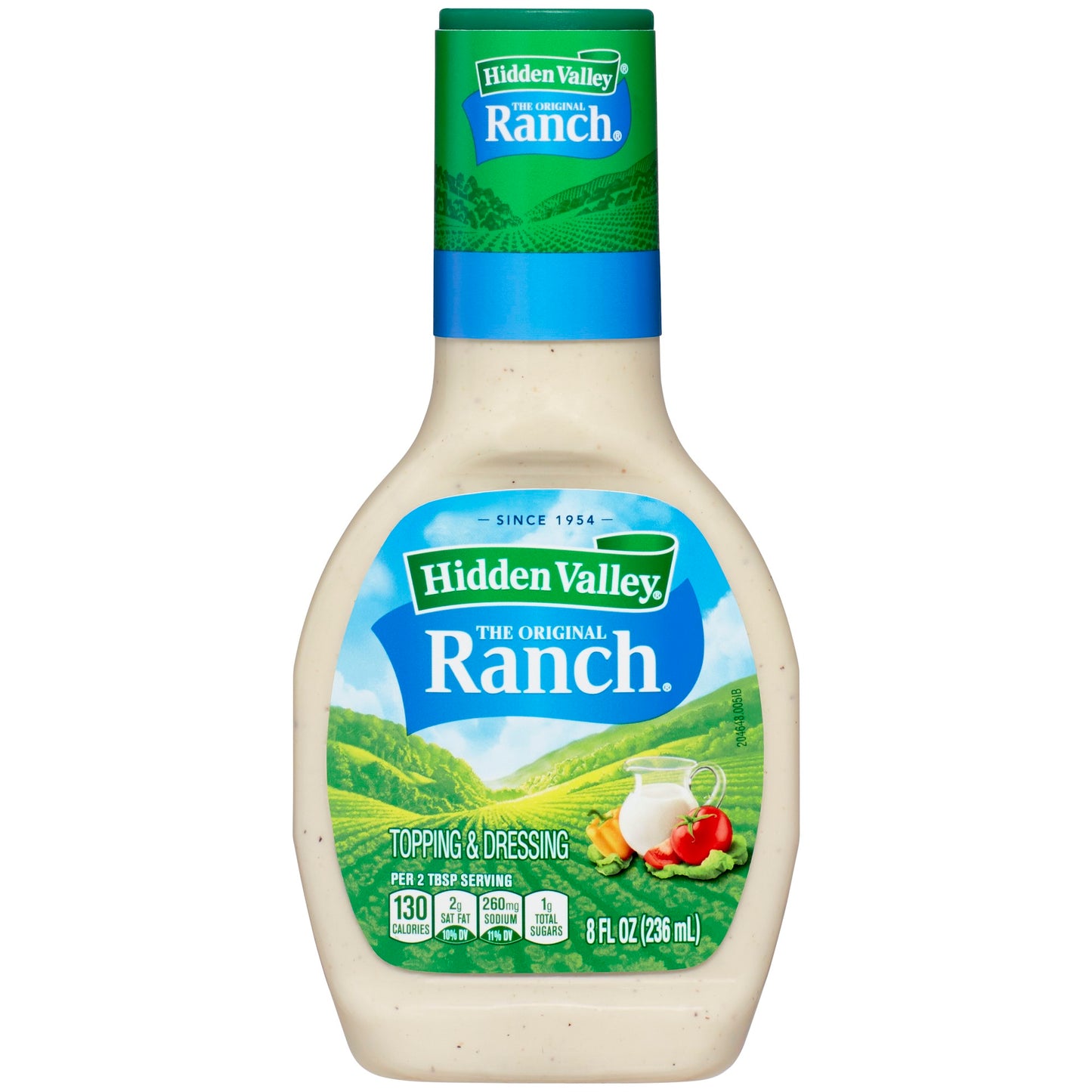 Hidden Valley Original Ranch Salad Dressing & Topping - Gluten Free - 8 Fl Oz