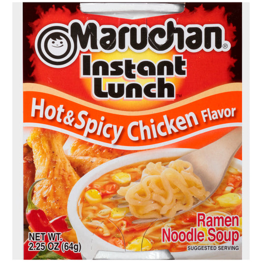 Maruchan Instant Hot & Spicy Chicken Ramen Noodle Soup 2.25 Oz