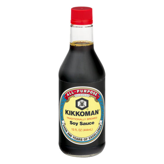 Kikkoman Traditionally Brewed Soy Sauce 15 Fl Oz