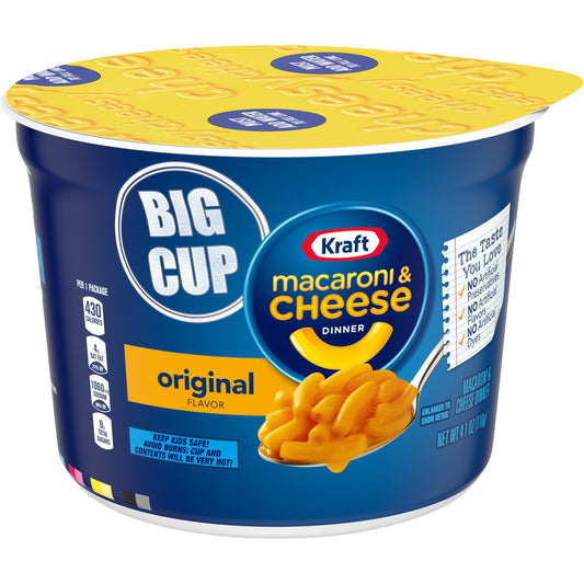 Kraft Macaroni & Cheese Dinner, Cheesy Made Easy, 4.1 Oz