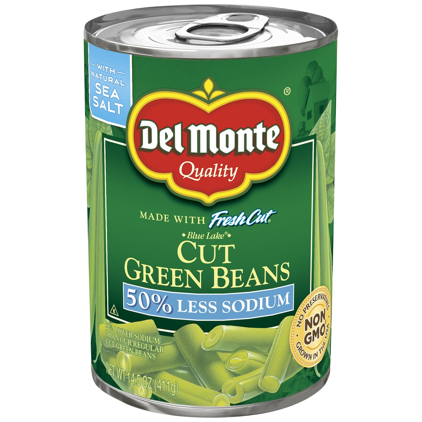 Del Monte Green Beans Low Sodium - 14.5Oz