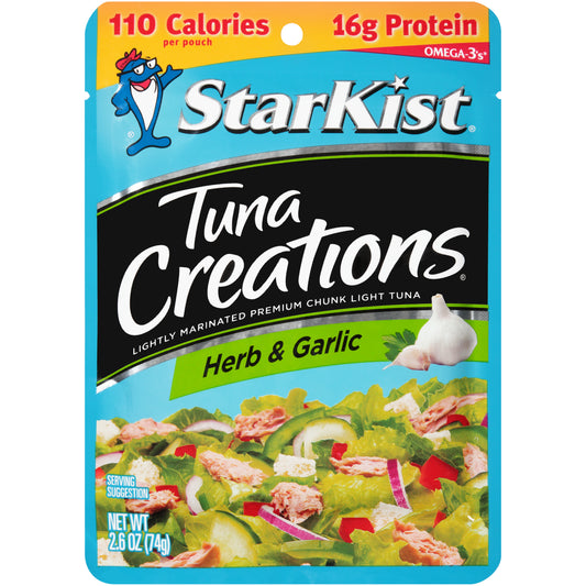 StarKist Tuna Creations Herb and Garlic 2.6 Oz Pouch