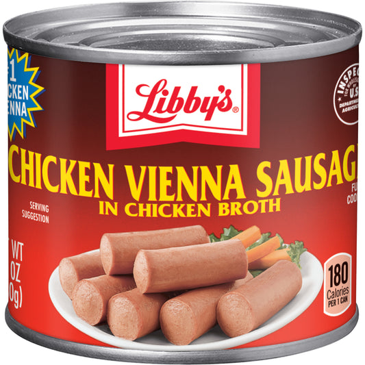 Libby S Chicken Vienna Sausage 4.6 Oz Can