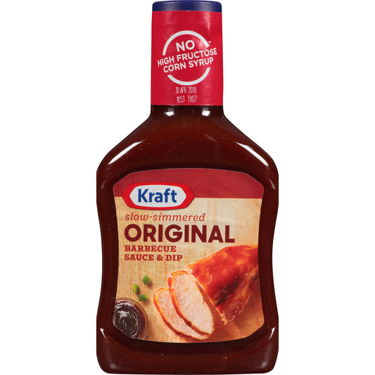 Kraft Original Slow-Simmered Barbecue BBQ Sauce 18 Oz Bottle