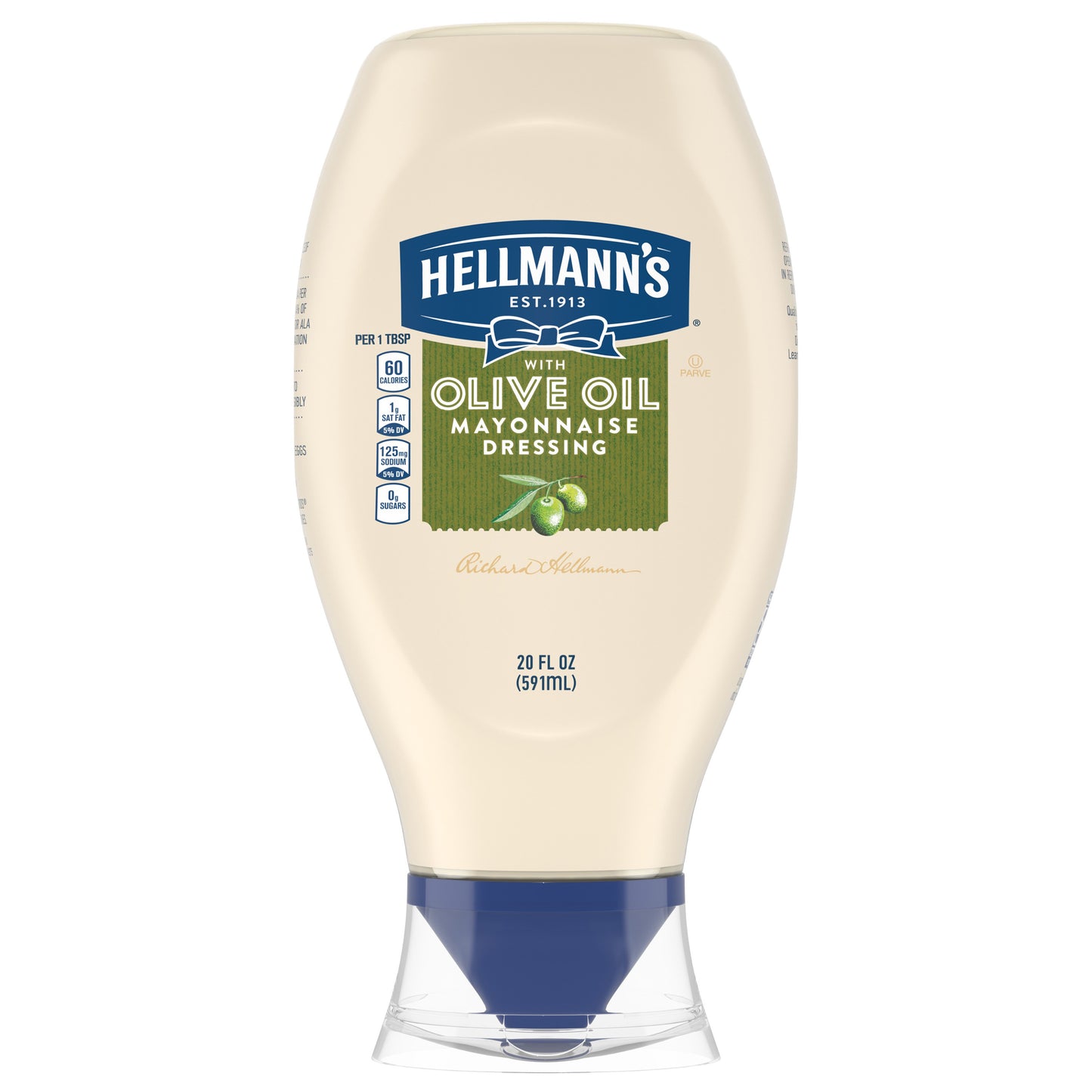 Hellmann S High in Omega-3 ALA and Vitamin E Olive Oil Mayonnaise 20 Fl Oz Bottle