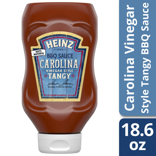 Heinz Carolina Vinegar Style Sweet & Tangy Barbecue BBQ Sauce 18.6 Oz Bottle