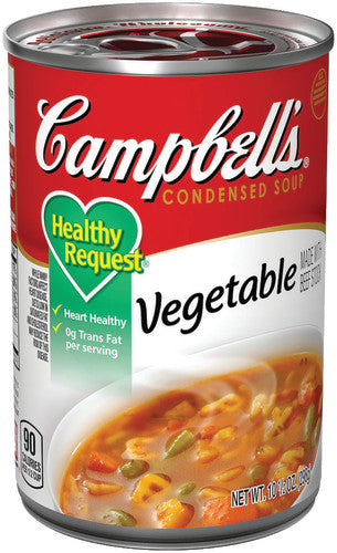 Campbell S Condensed Healthy Request Vegetable Soup 10.5 Ounce Can