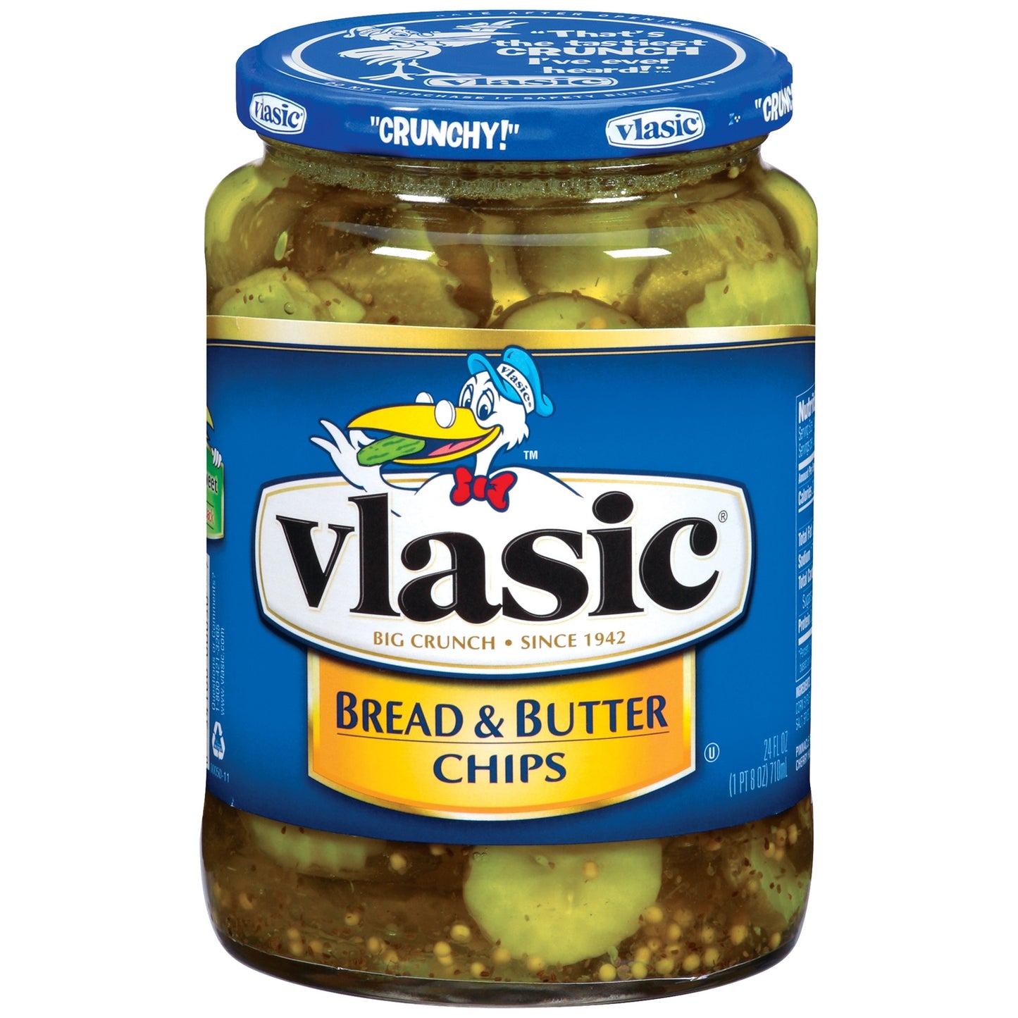 Vlasic Bread and Butter Pickles Sweet Pickle Chips 24 Oz Jar