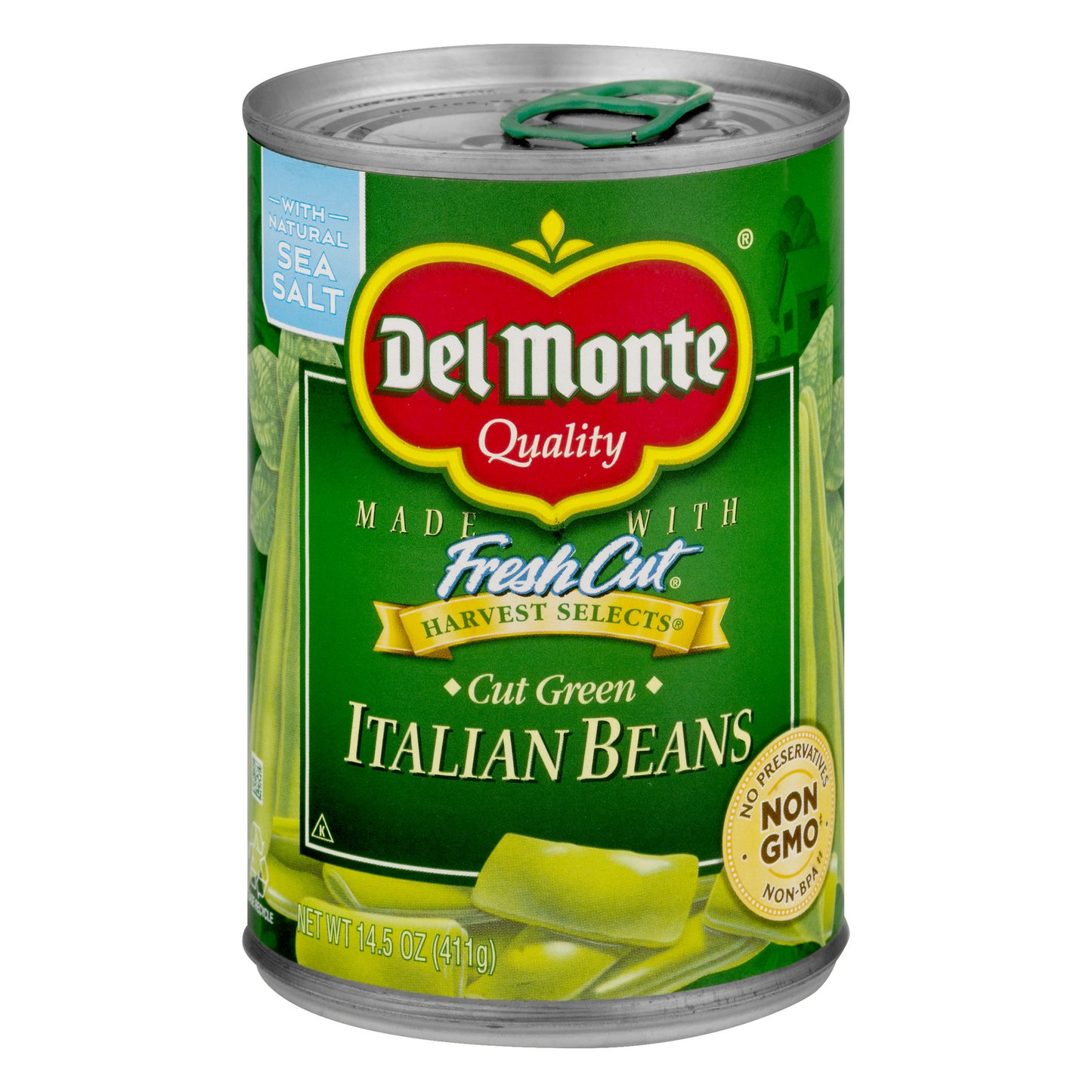 Del Monte Italian Beans Canned Vegetables 14.5 Oz Can