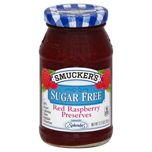 Smucker S Sugar Free Red Raspberry Preserves with Splenda Brand Sweetener 12.75 Ounces