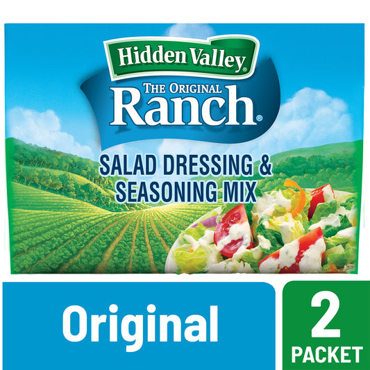 Hidden Valley Gluten Free Original Ranch Salad Dressing and Seasoning Mix 1 Oz 2 Pack