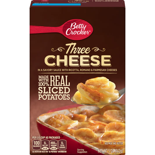 Betty Crocker Three Cheese Potatoes Box 5 oz