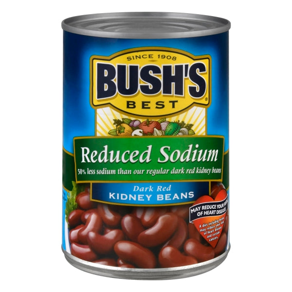 Bush's Reduced Sodium Dark Red Kidney Beans - 16oz