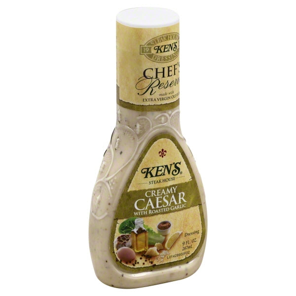 Ken S Steak House Chef S Reserve Creamy Caesar with Roasted Garlic Dressing 9 Fl Oz