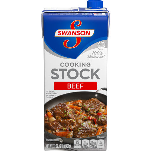 Swanson 100% Natural Gluten-Free Beef Stock 32 Oz Carton