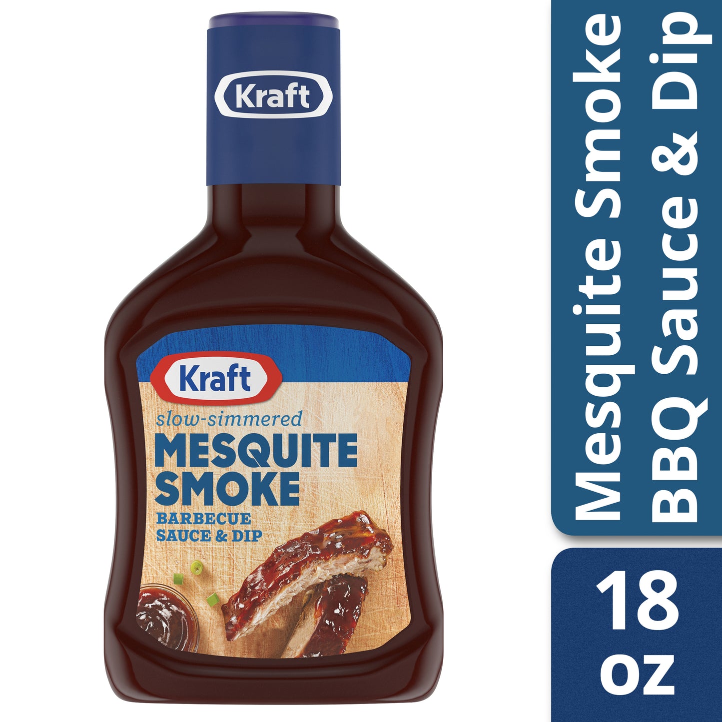 Kraft Mesquite Smoke Slow-Simmered Barbecue BBQ Sauce 18 Oz Bottle