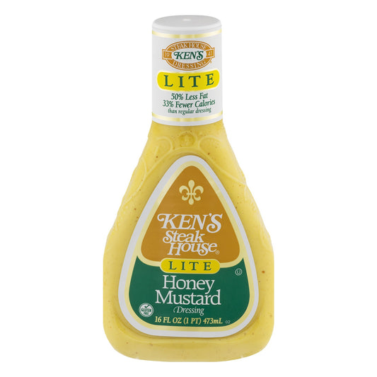 Ken S Steak House Lite Honey Mustard Dressing 16 Fl Oz