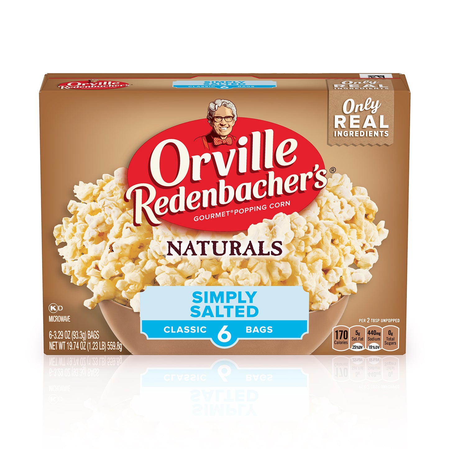 Orville Redenbacher S Naturals Simply Salted Popcorn 3.29 Oz 6 Ct