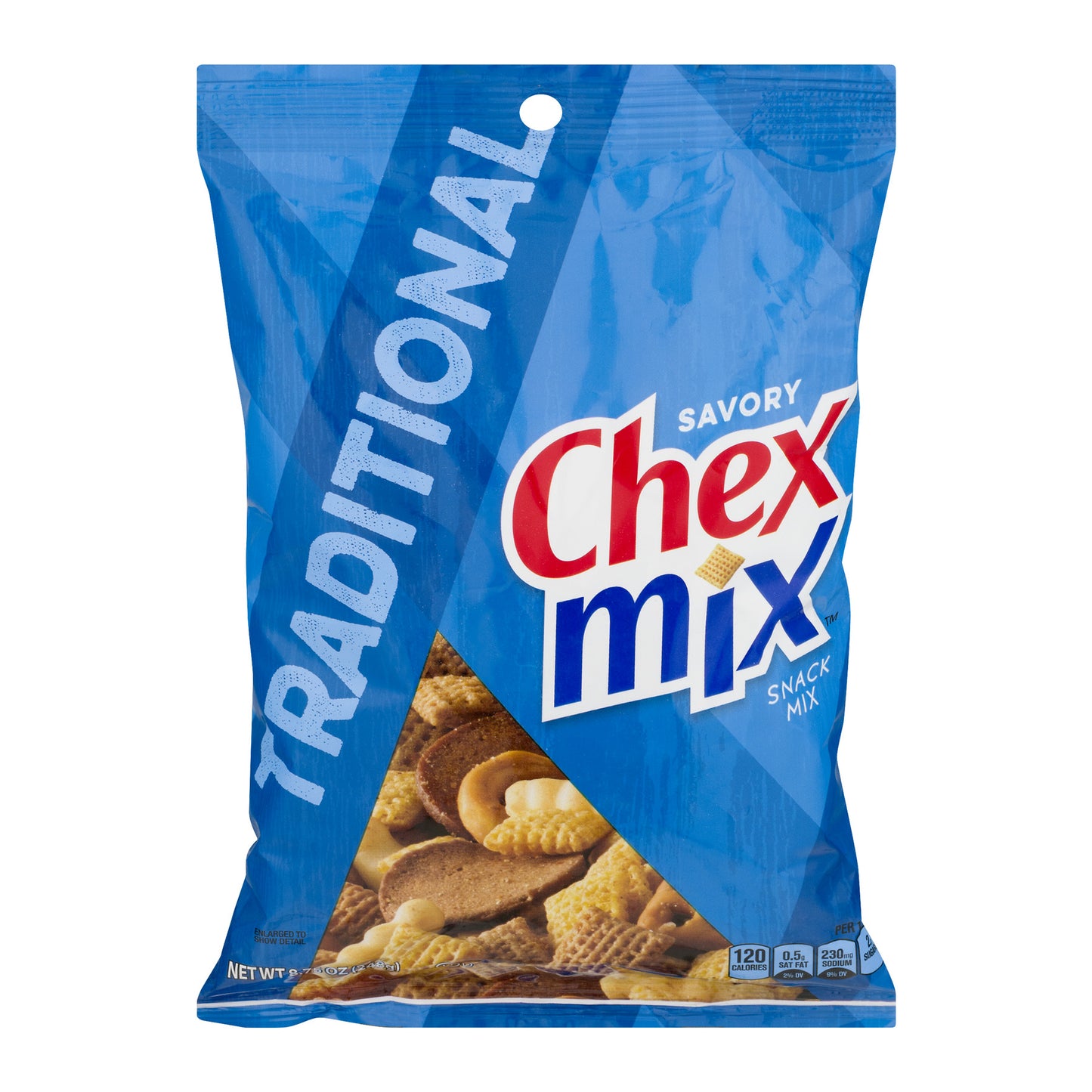 Chex Mix Snack Mix Traditional Savory Snack Bag 8.75 Oz