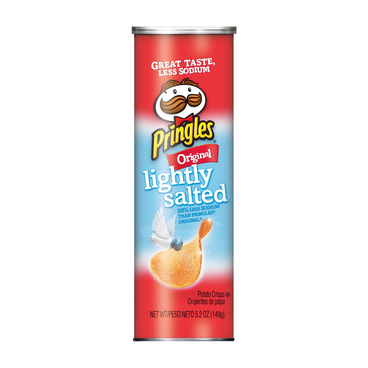 Pringles Lightly Salted Original Potato Crisps Chips 5.2 Oz