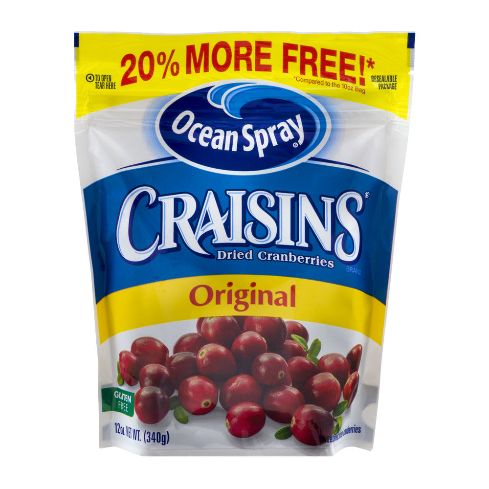 Ocean Spray® Craisins® Original Dried Cranberries Dried Fruit 12 Oz Pouch