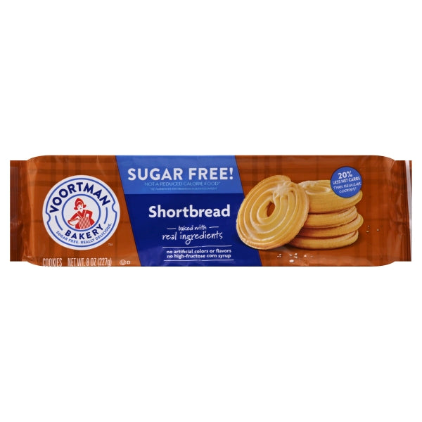 VOORTMAN Bakery Zero Sugar Shortbread Cookies 8 Oz