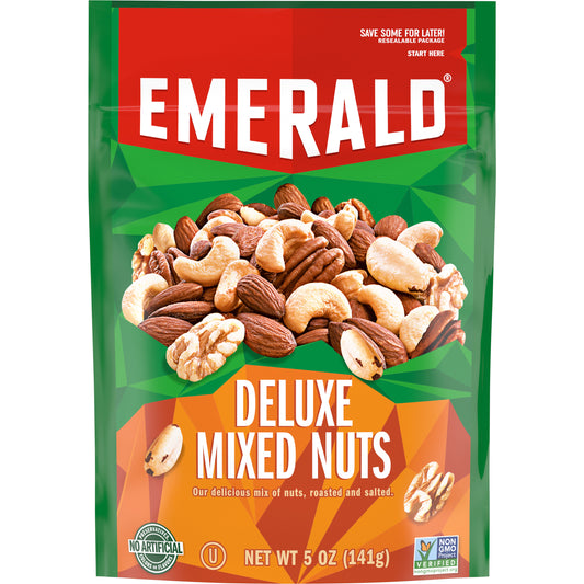 Emerald Nuts Deluxe Mixed Nuts 5 Oz Resealable Bag