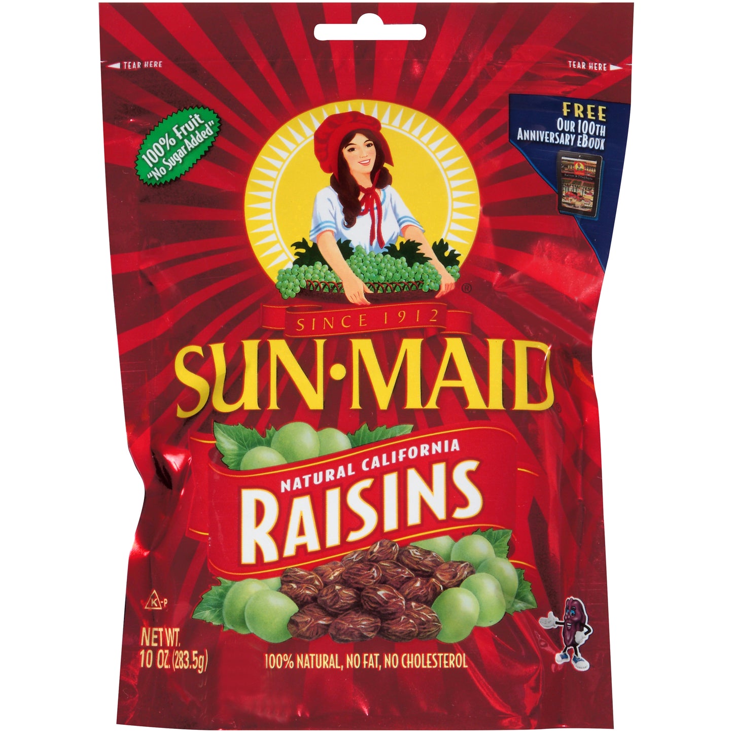 Sun-Maid California Sun-Dried Raisins Dried Fruit Snack 10 Oz Bag