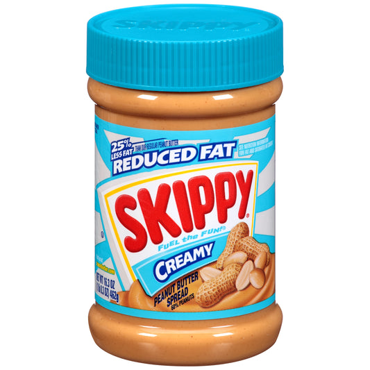 Skippy Creamy Peanut Butter Spread, 16.3 Oz