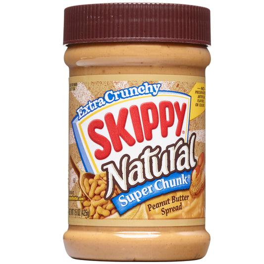 Skippy Natural Super Chunk Peanut Butter - 15oz