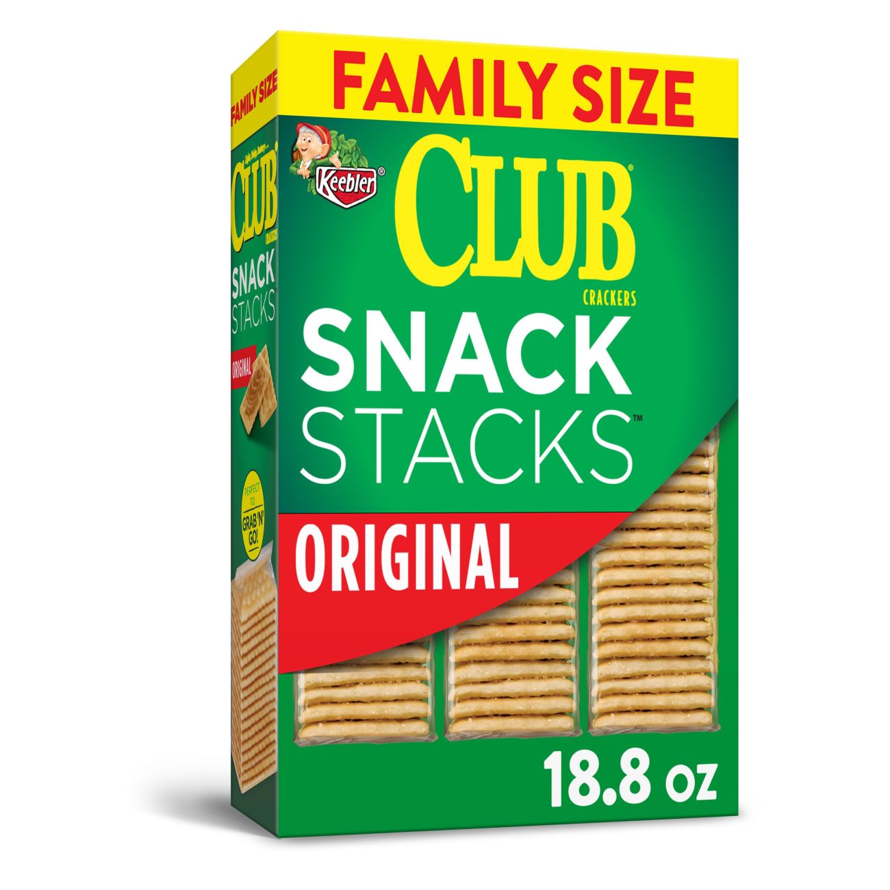 Club Snack Stacks Original Crackers 18.8 Oz 9 Count