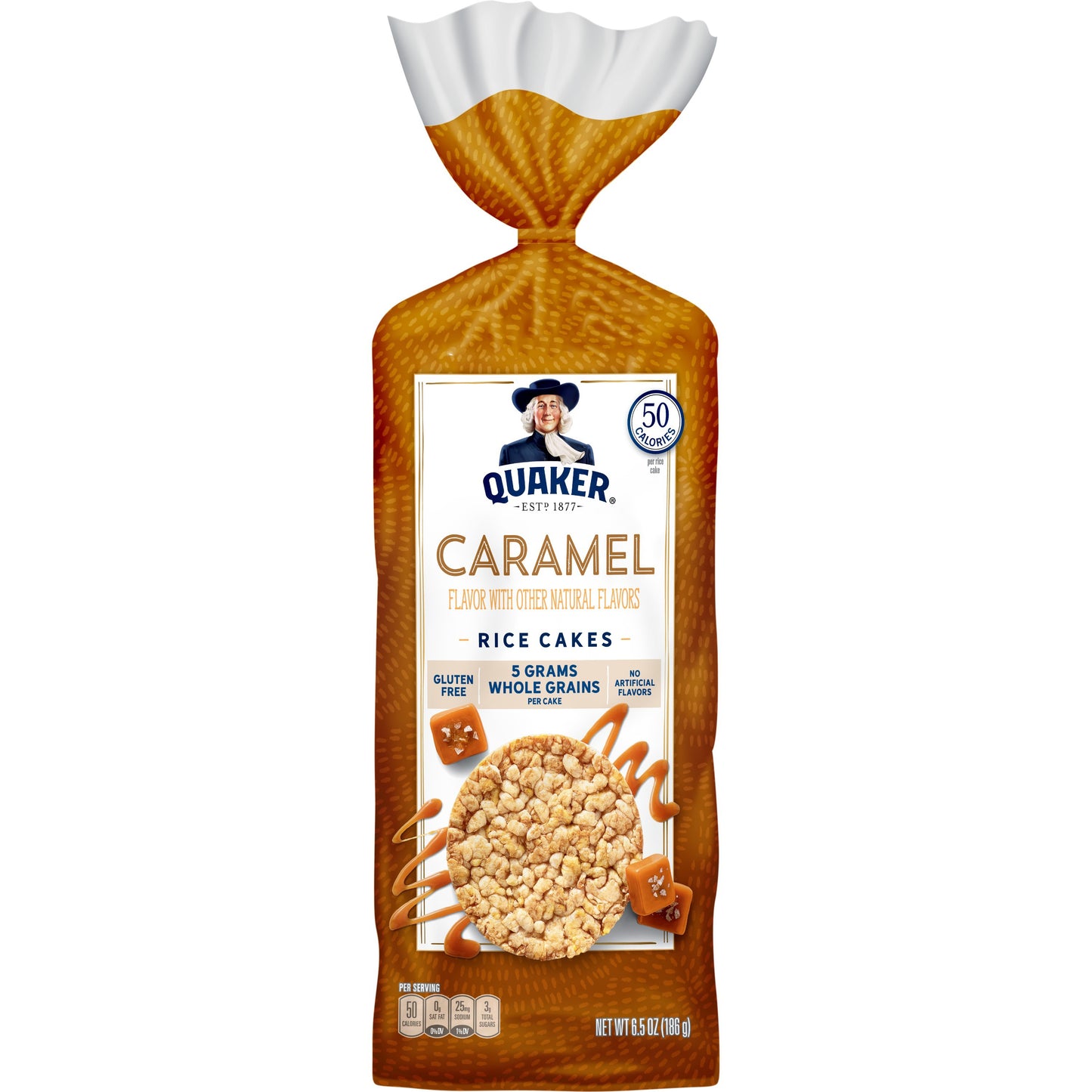 Quaker Gluten-Free Caramel Rice Cakes 6.5 Oz