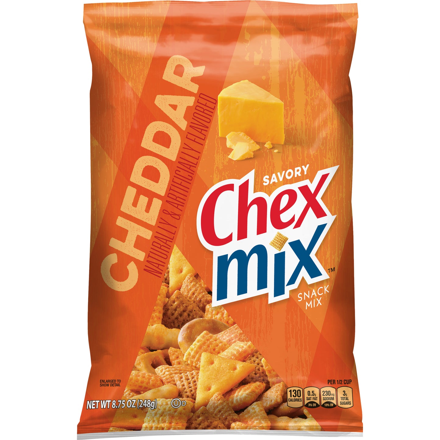 Chex Mix Snack Mix Cheddar Savory Snack Bag 8.75 Oz