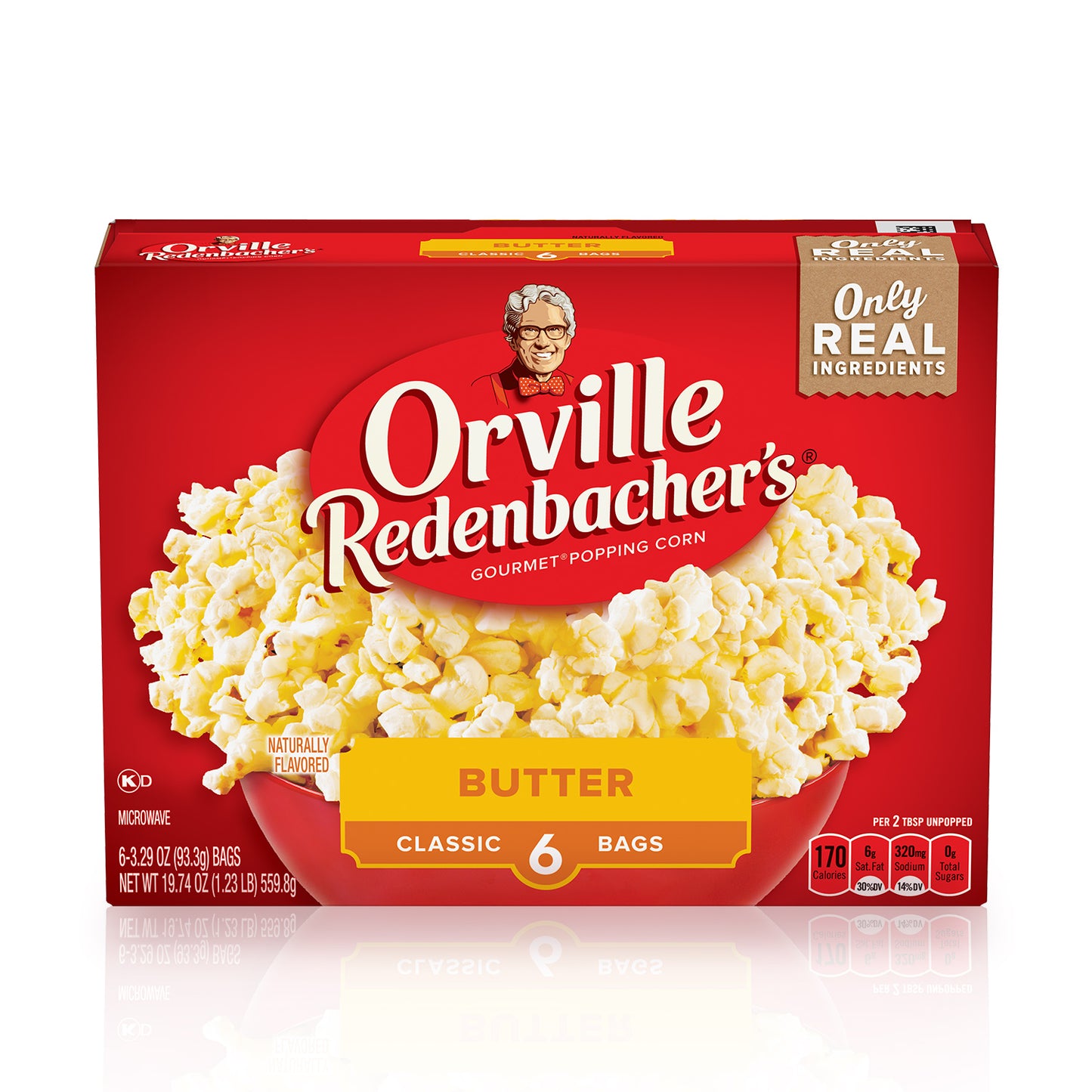 Orville Redenbacher S Butter Microwave Popcorn 3.29 Oz 6 Ct