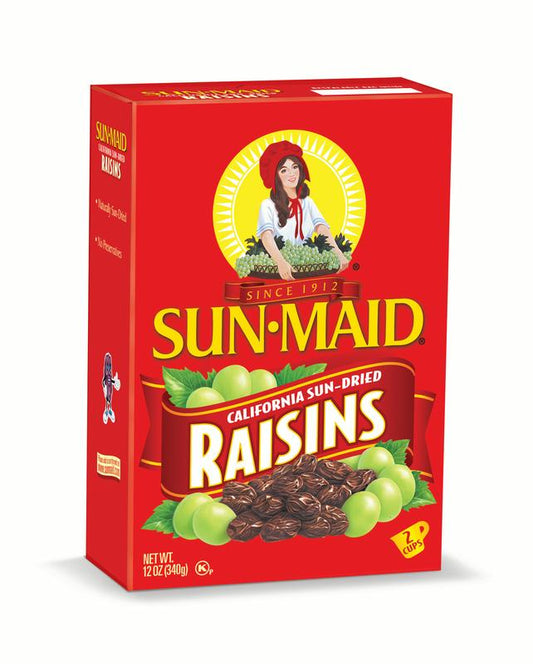 Sun-Maid California Sun-Dried Raisins Dried Fruit Snack 12 Oz Box