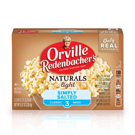 Orville Redenbacher S Naturals Simply Salted Popcorn Classic Bag 3-Count