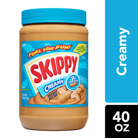 SKIPPY Peanut Butter Creamy 7G Protein per Serving 40 Oz Jar