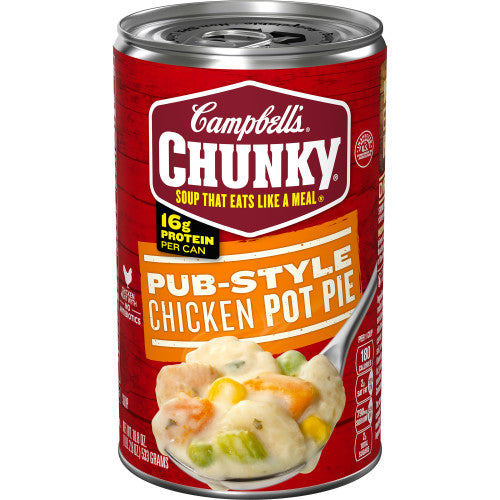 Campbell S Chunky Soup Pub-Style Chicken Pot Pie Soup 18.8 Oz Can