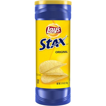 Lay S Stax Original Potato Chips 5.5 Oz Canister